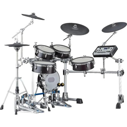 Yamaha DTX10K-X Electronic Drum Kit with TCS Pads (Black Forest) (4 Items)