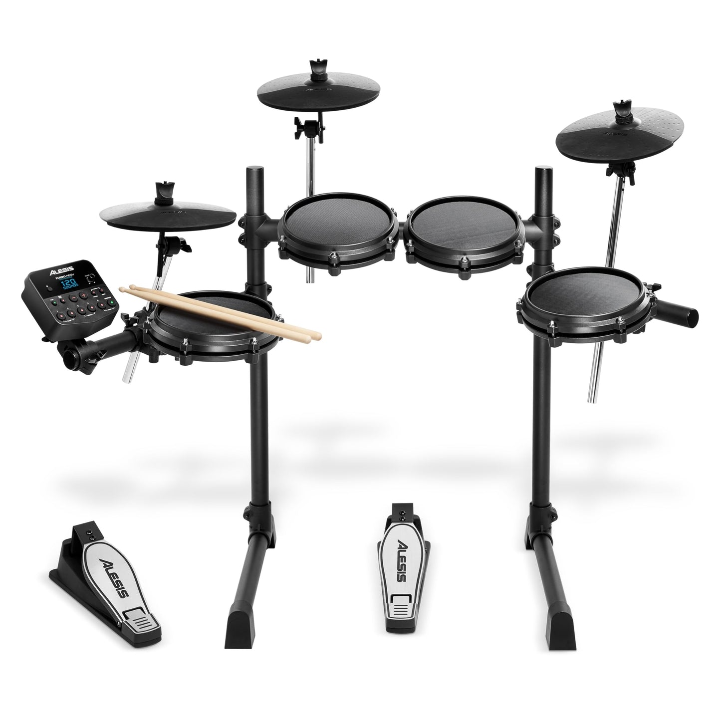 Yamaha DTX10K-X Electronic Drum Kit with TCS Pads (Black Forest) (4 Items)