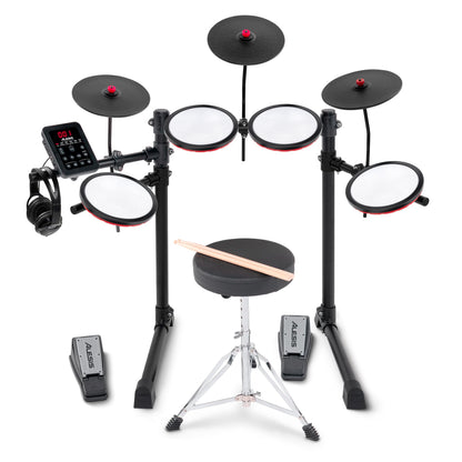 Yamaha DTX10K-X Electronic Drum Kit with TCS Pads (Black Forest) (4 Items)